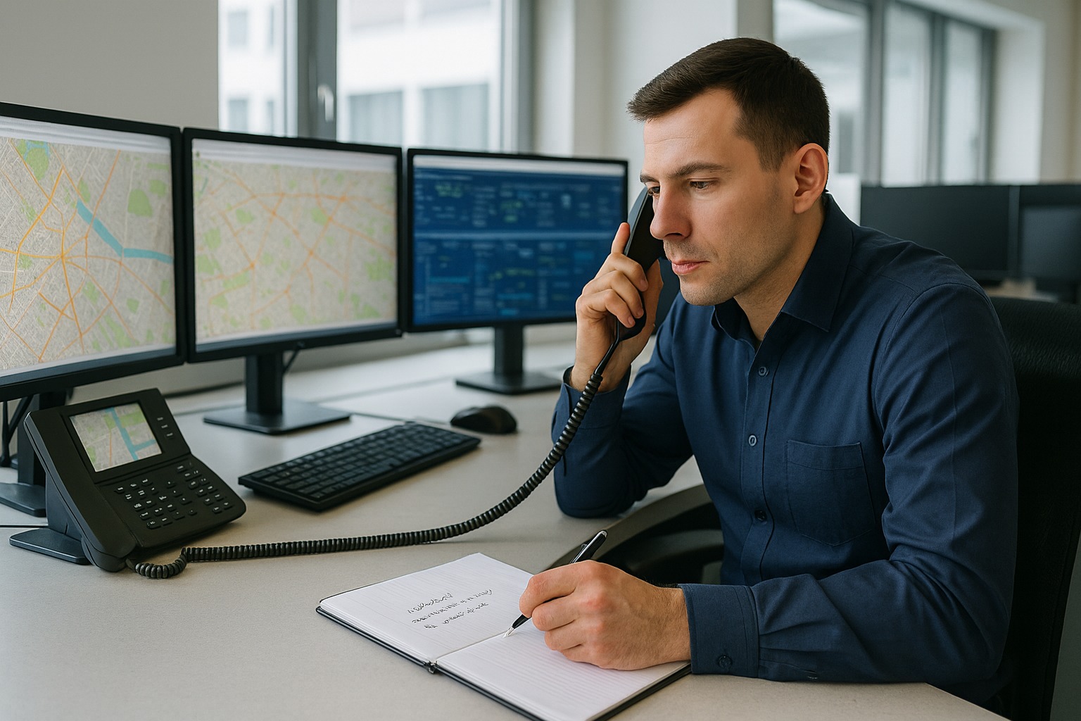 Service Assistenz im Autohaus steht bereit, um Kunden zu begrüßen.